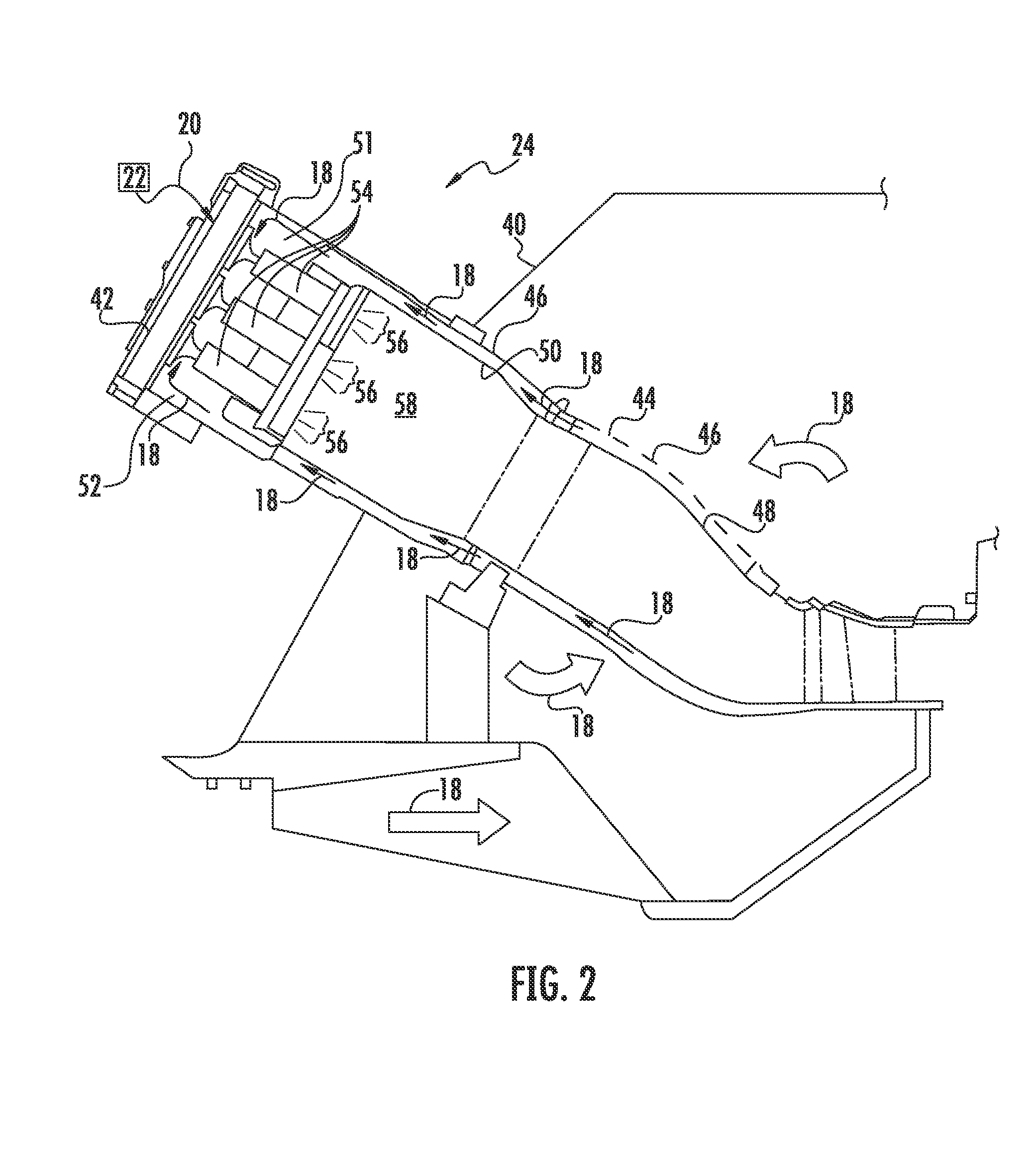 Fuel nozzle for a pre-mix combustor of a gas turbine engine
