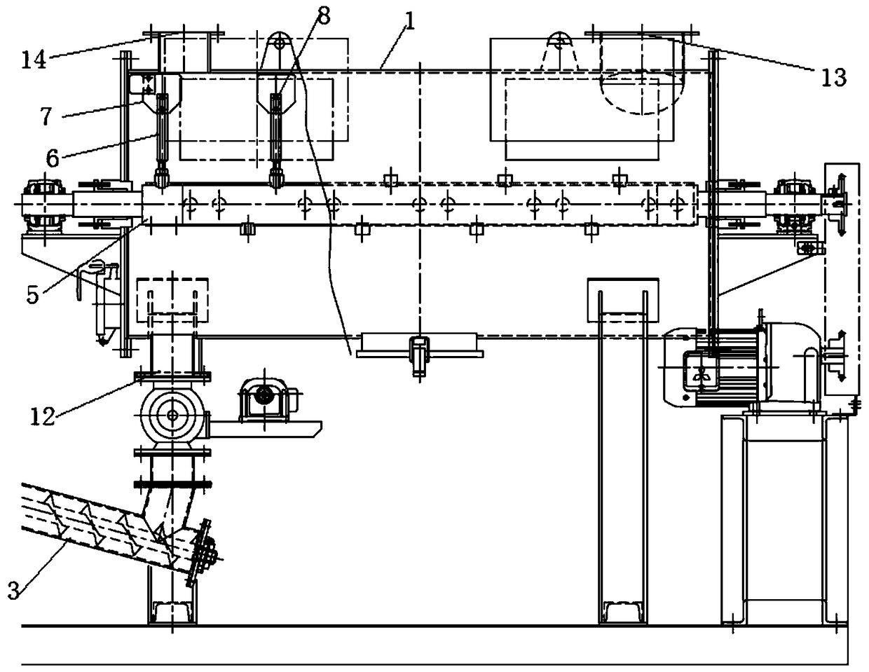 A high-efficiency solid-liquid mixture treatment system