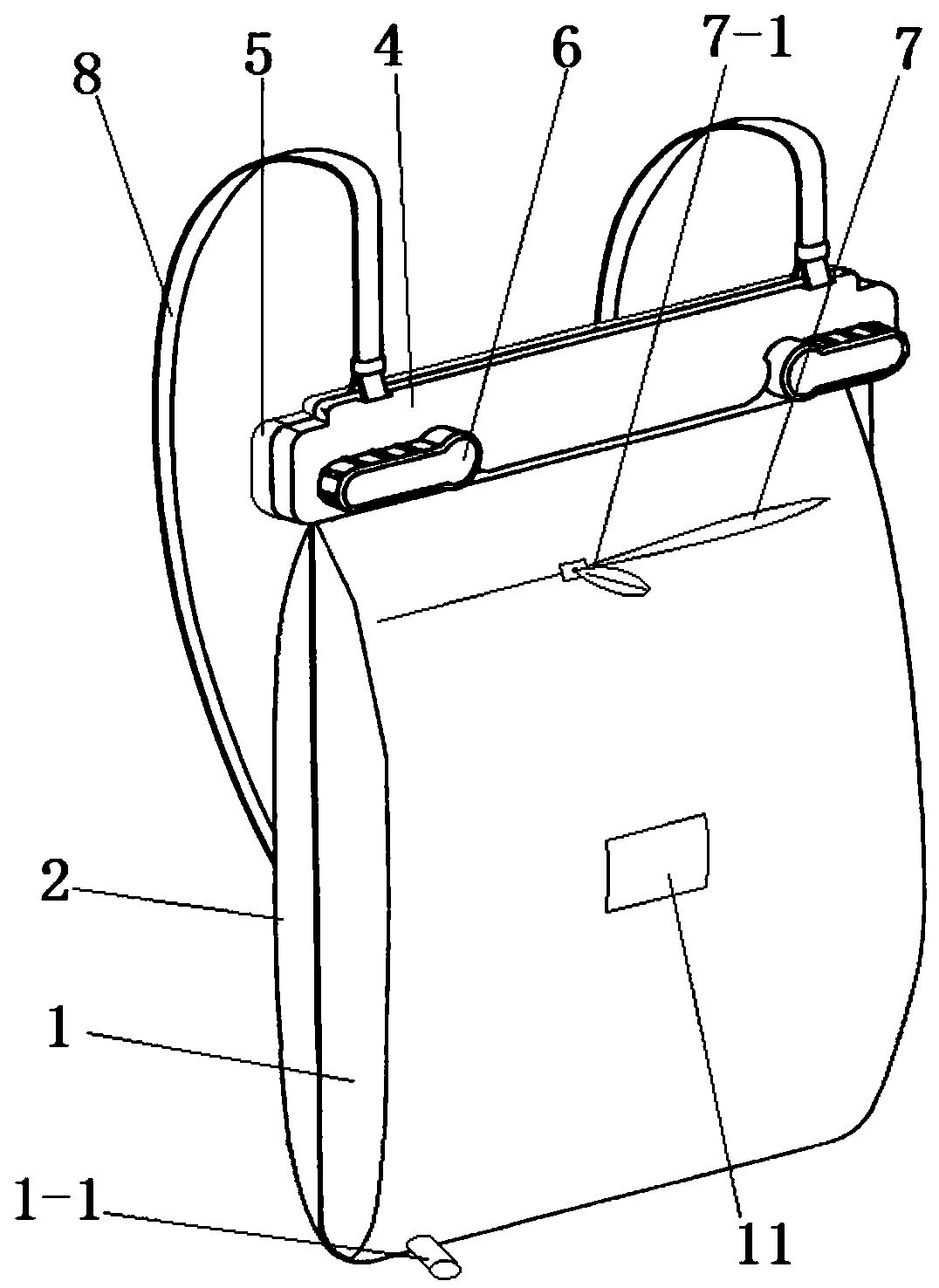 Storage bag special for storing in-vitro broken limbs