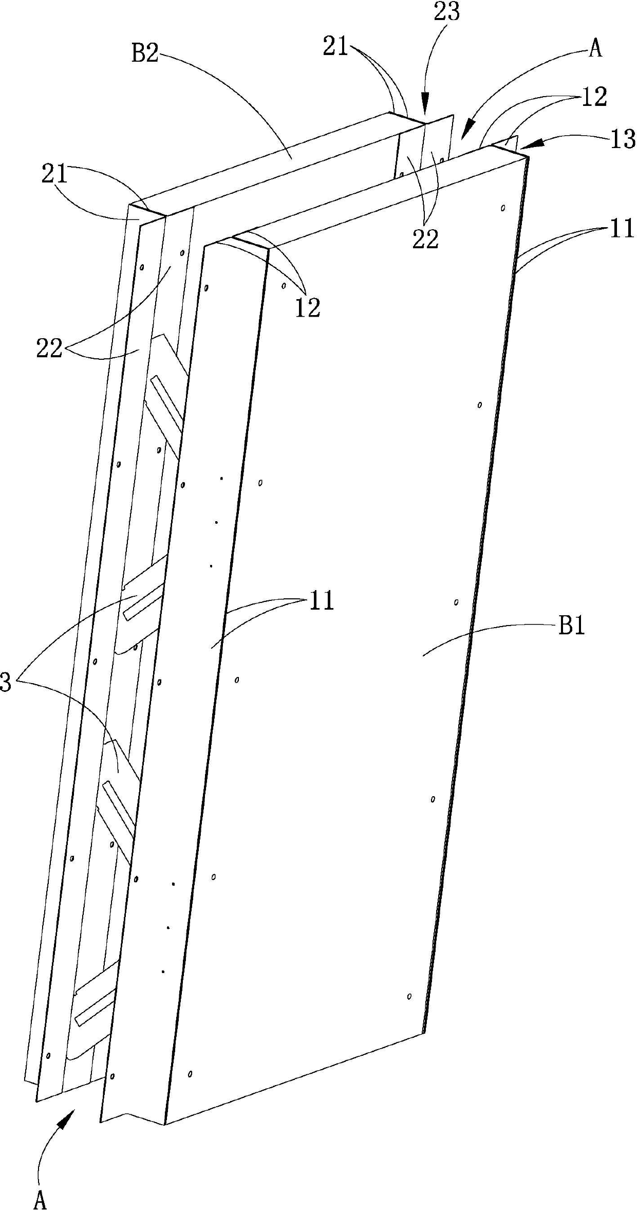 Lightweight steel structure building wall