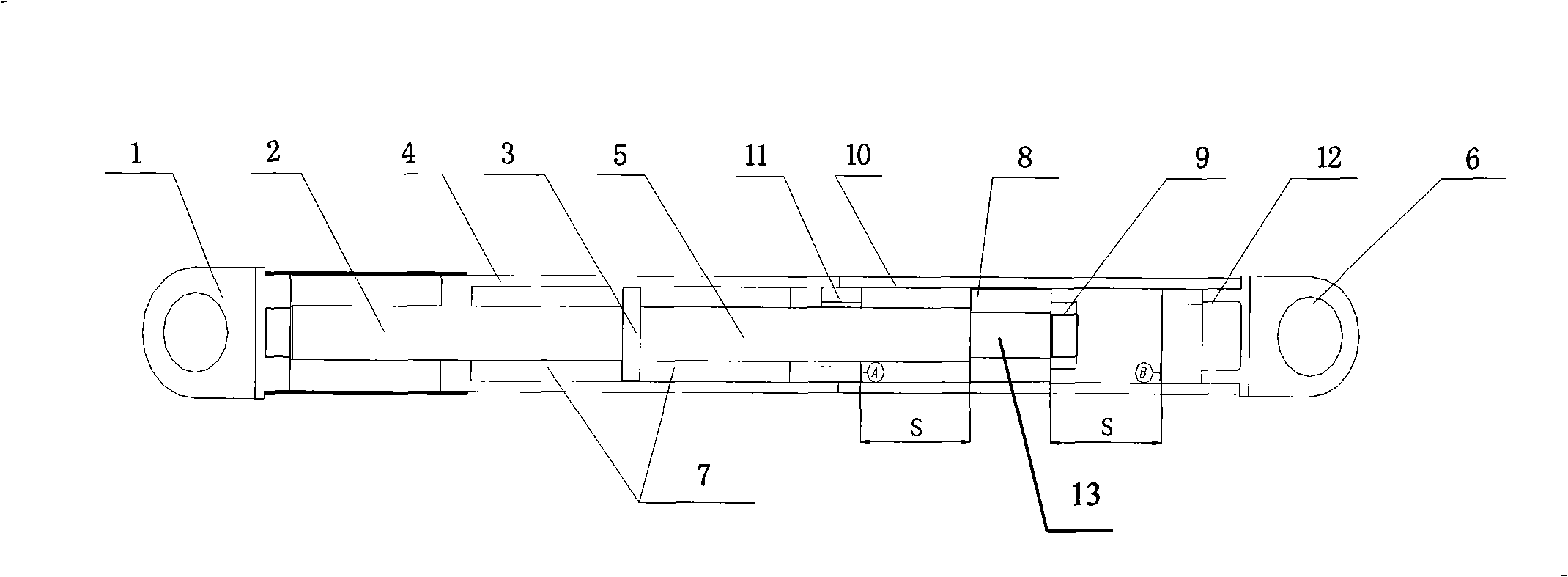 Viscous damping device with axial position limiter