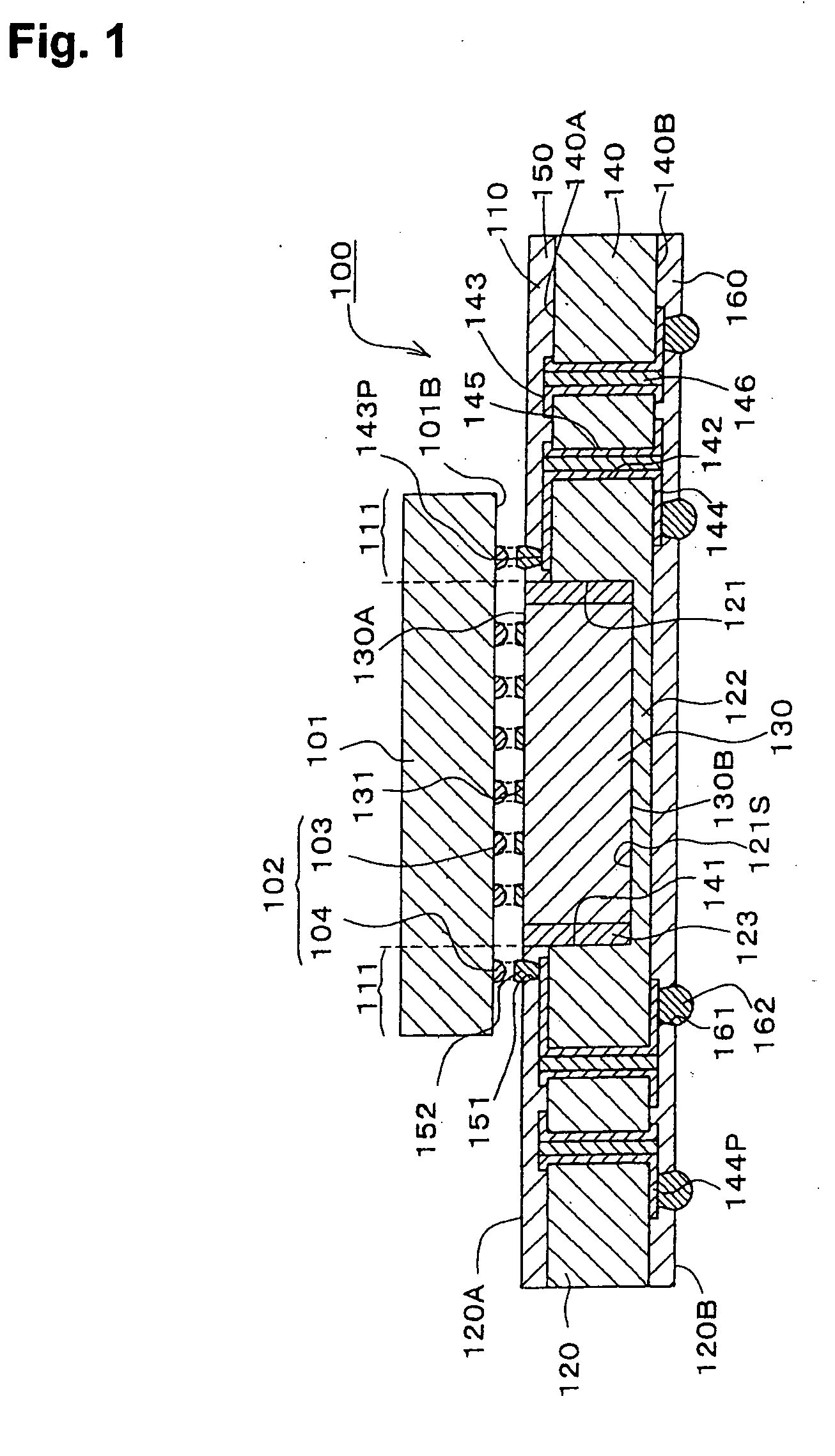 Capacitor-built-in-type printed wiring substrate printed wiring substrate, and capacitor