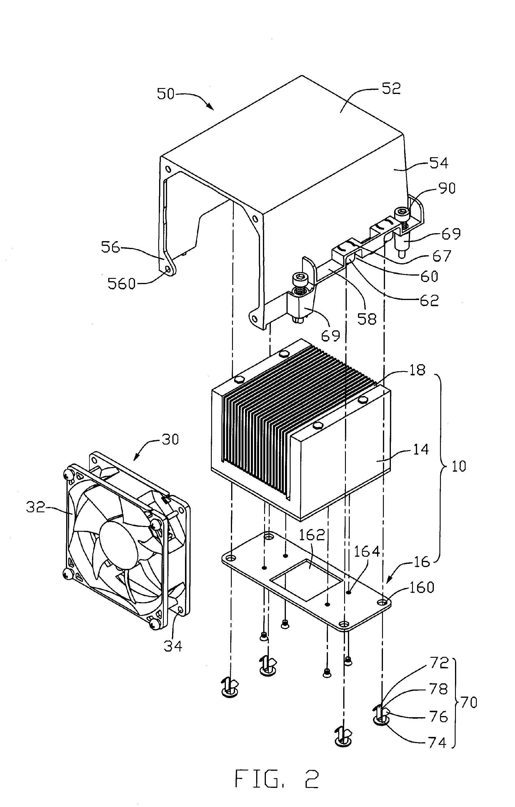 Cooling device incorporating boiling chamber
