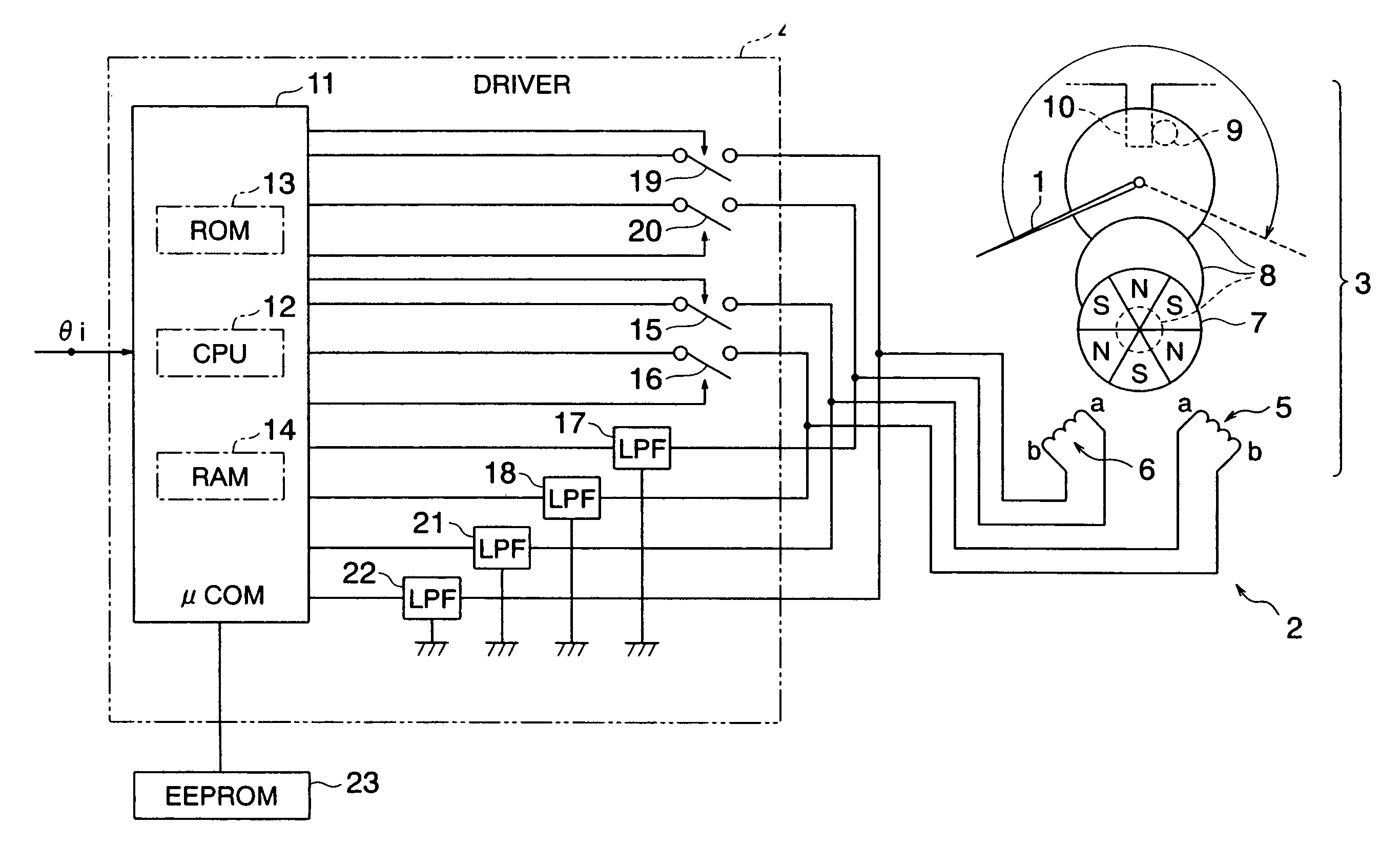 Stepper motor apparatus and method for controlling stepper motor