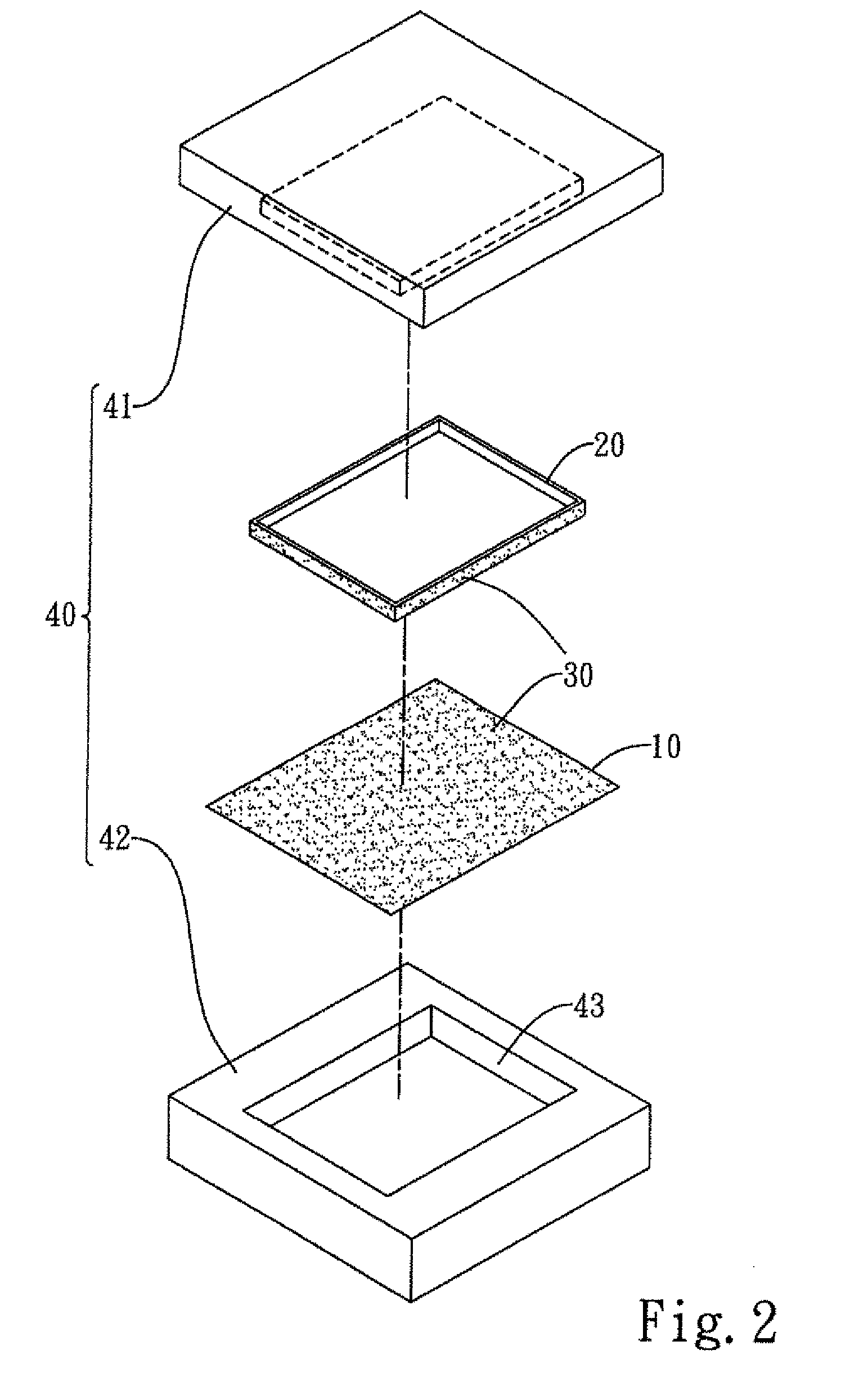 Method of Producing Outer Covering on a Housing of Product