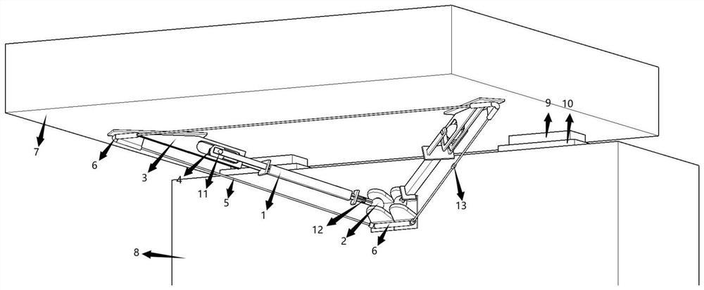 Combined multi-level three-way seismic bridge limit device based on brb technology