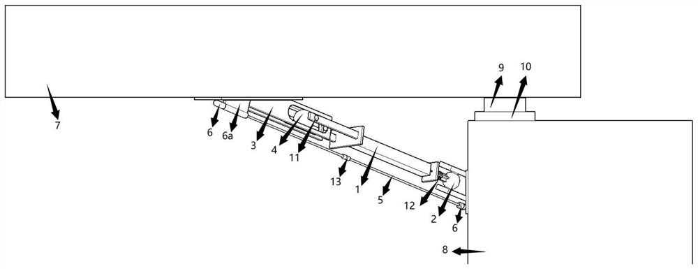 Combined multi-level three-way seismic bridge limit device based on brb technology