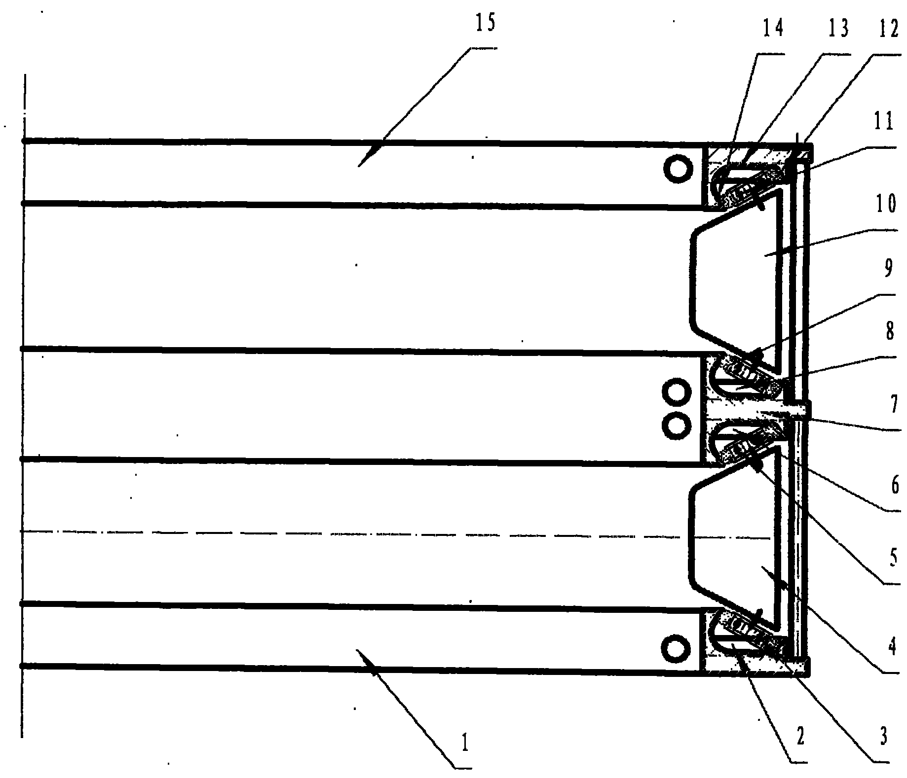 Dual-groove shuttle track double-weave circular weaving machine