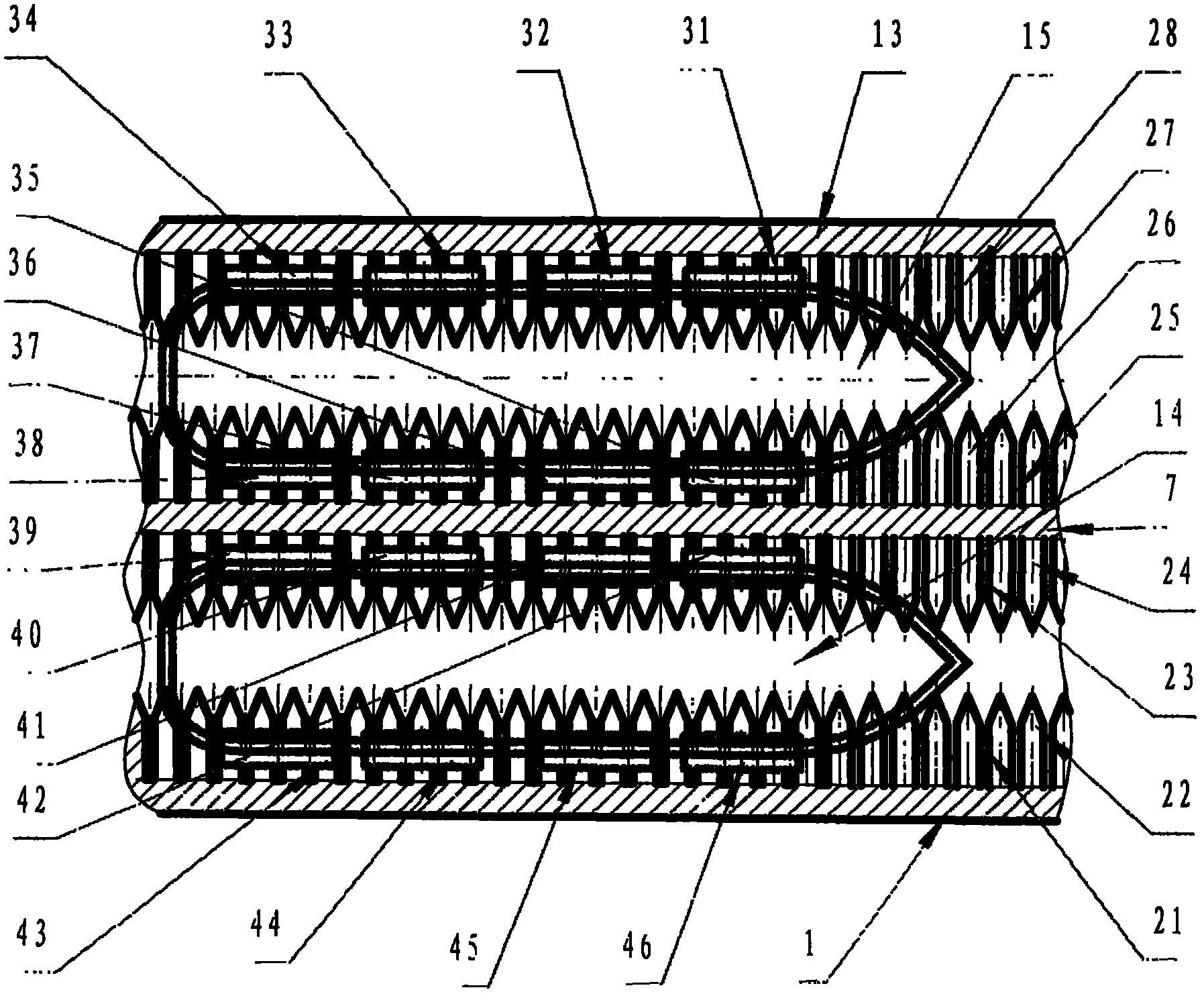 Dual-groove shuttle track double-weave circular weaving machine