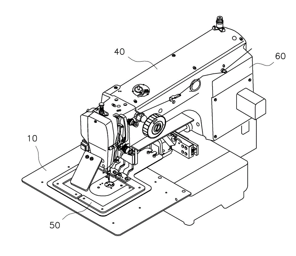 Sewing box replacing device, driving method thereof and sewing machine