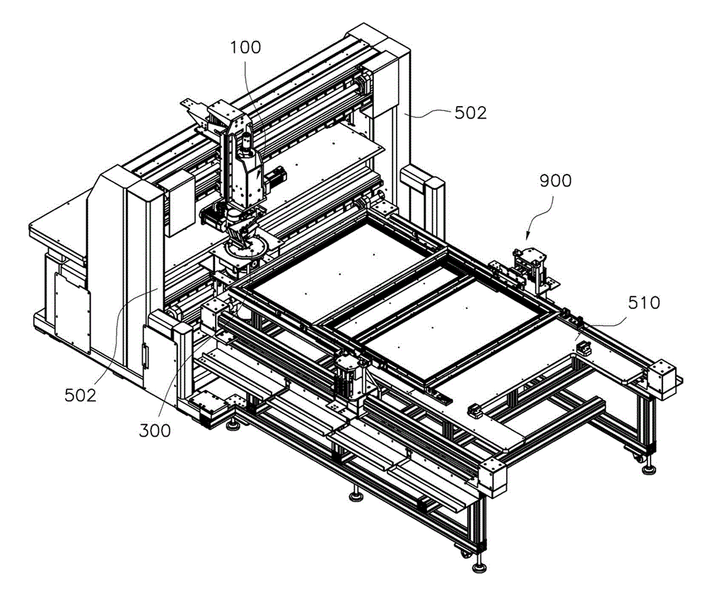 Sewing box replacing device, driving method thereof and sewing machine