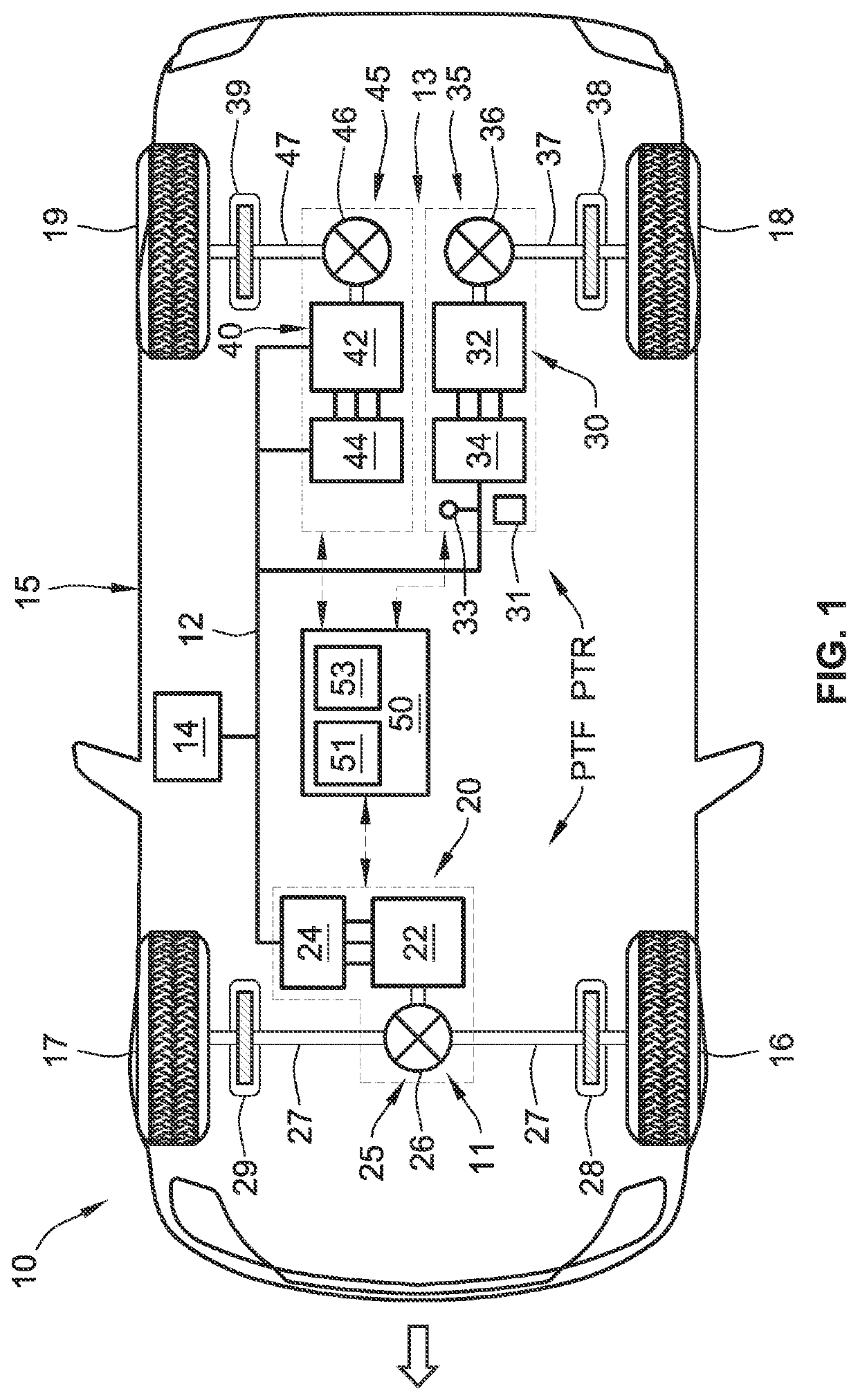 Intelligent vehicles and control logic for managing faults for dual-independent drive unit axle powertrains