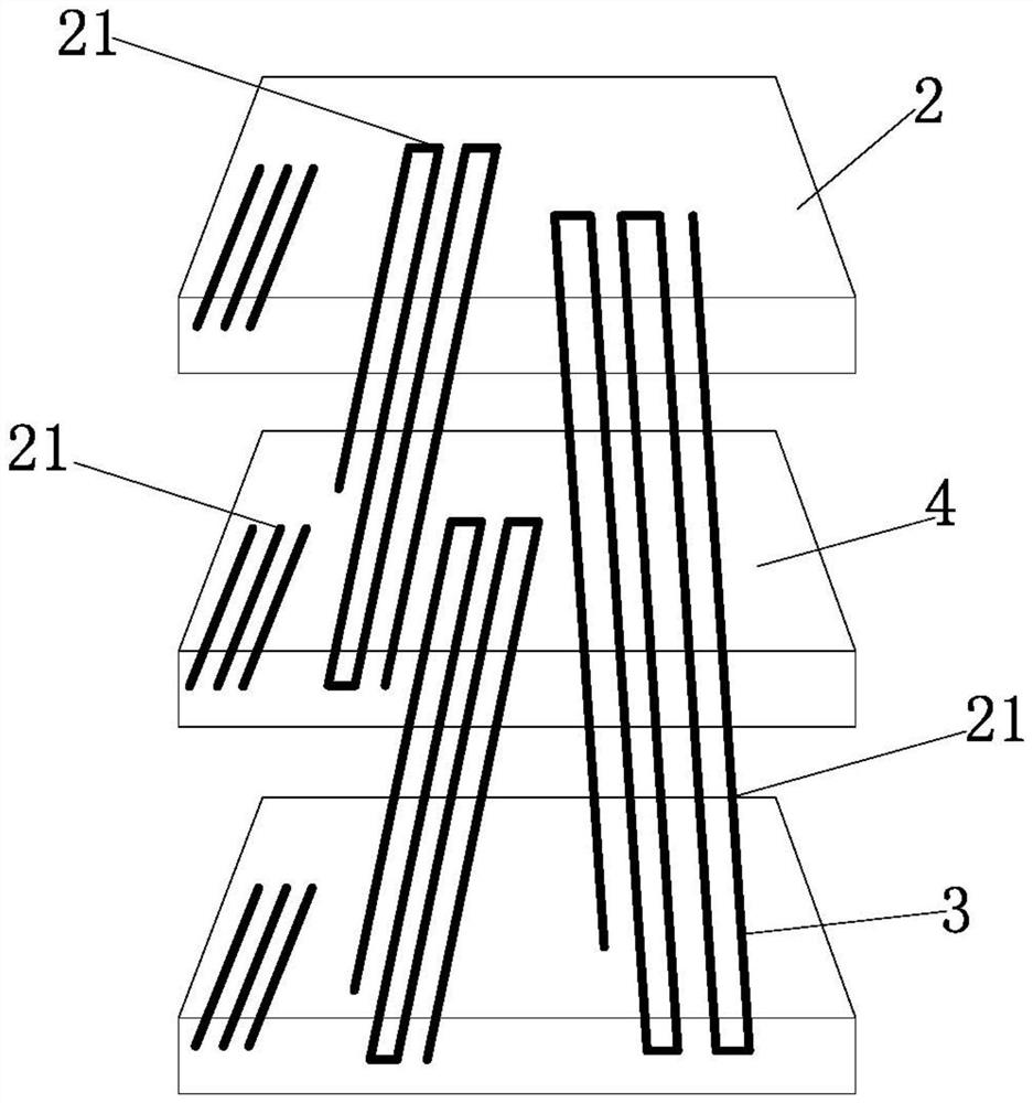 Vamp with multilayer structure and shoe with vamp