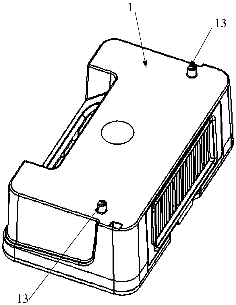 Floor sweeping robot and integrated water tank dust box thereof