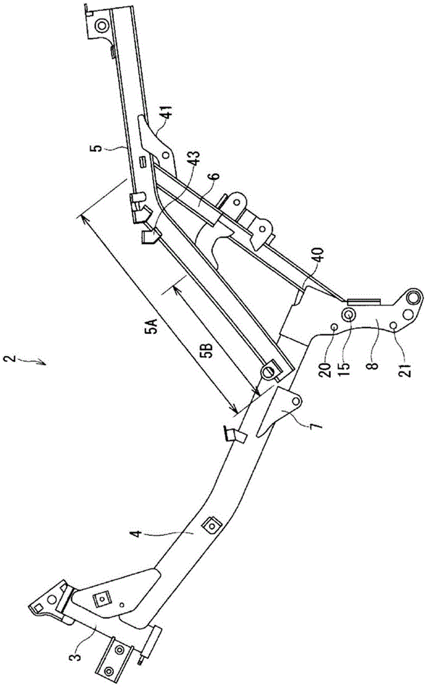 Storage structure for saddle type vehicles