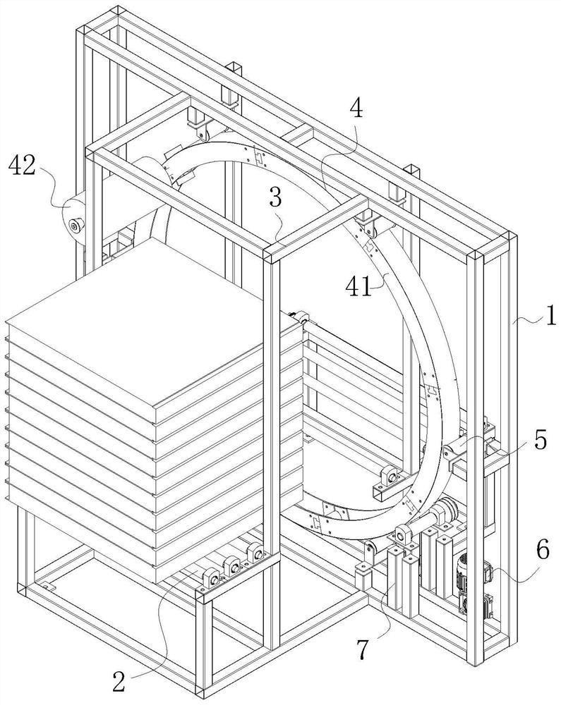 A packaging cardboard binding machine