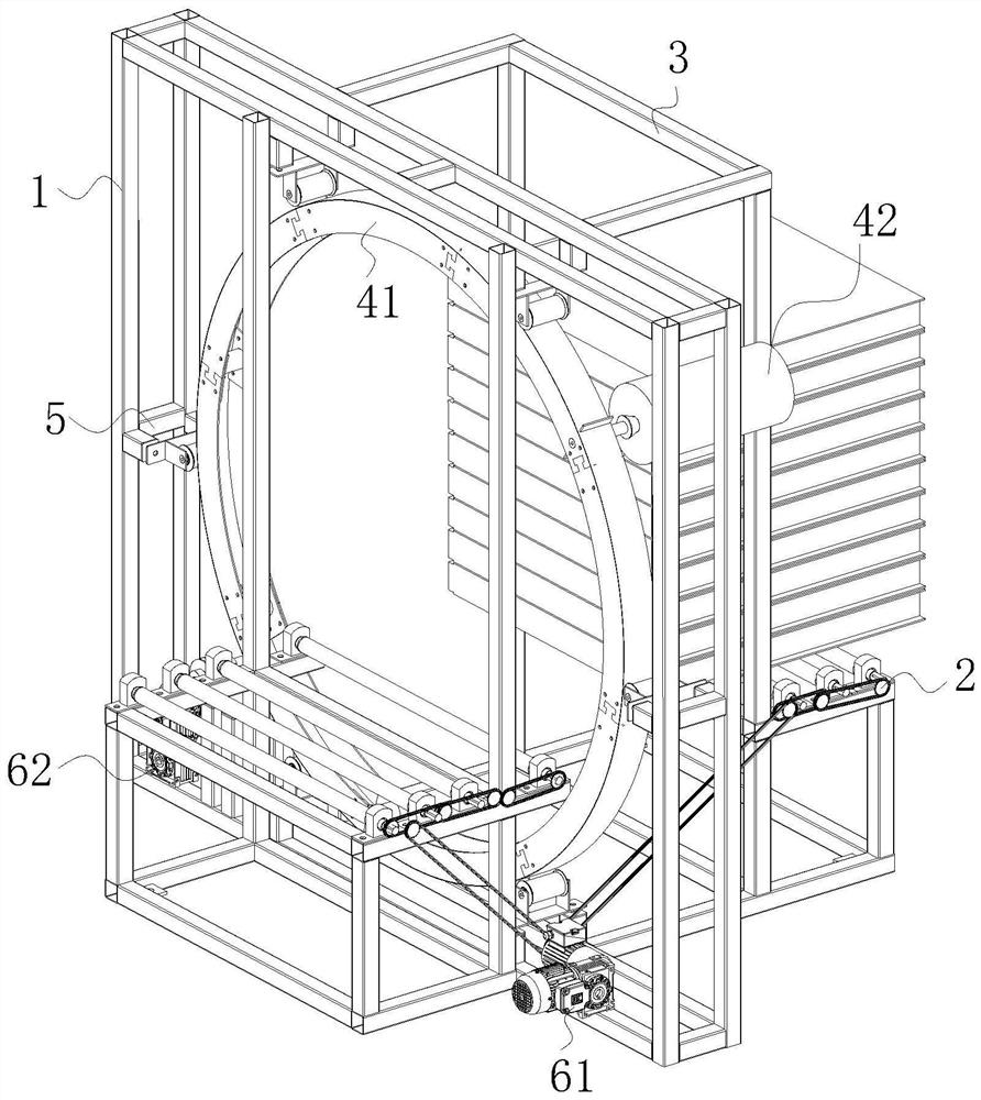 A packaging cardboard binding machine