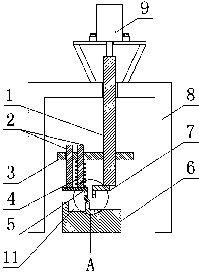 Network transformer pin bending device