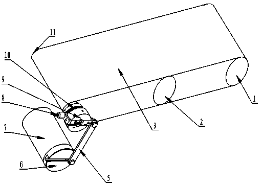 Forward and reverse differential transmission mechanism and medicament bottle conveying device