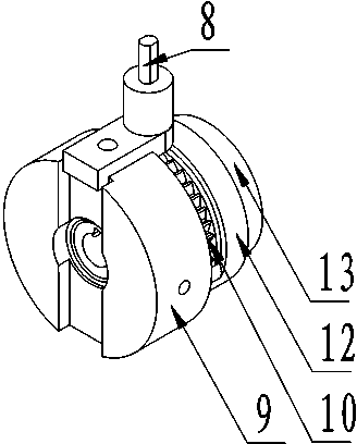 Forward and reverse differential transmission mechanism and medicament bottle conveying device