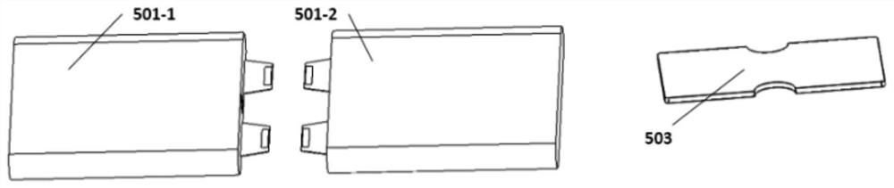 Ultrasonic welding device for battery tab and connecting piece