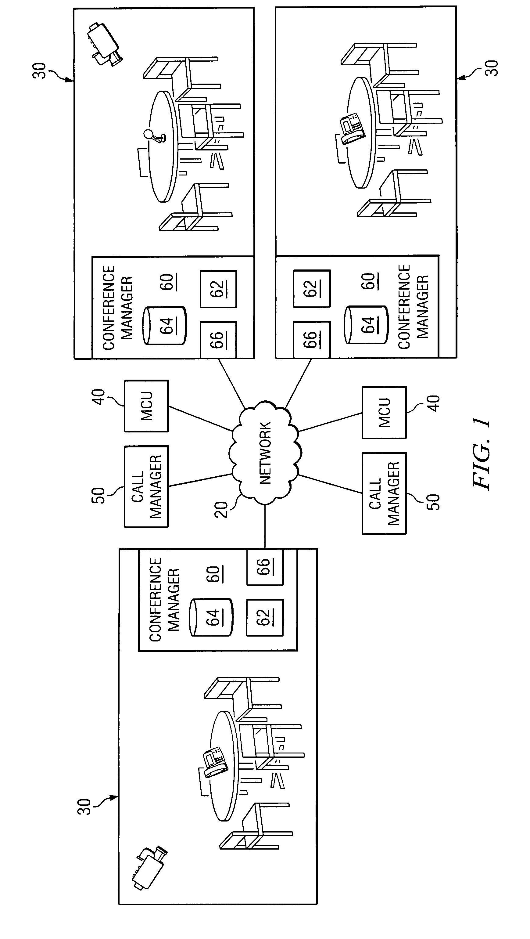 Method and system for identifying a multipoint control unit for hosting a conference
