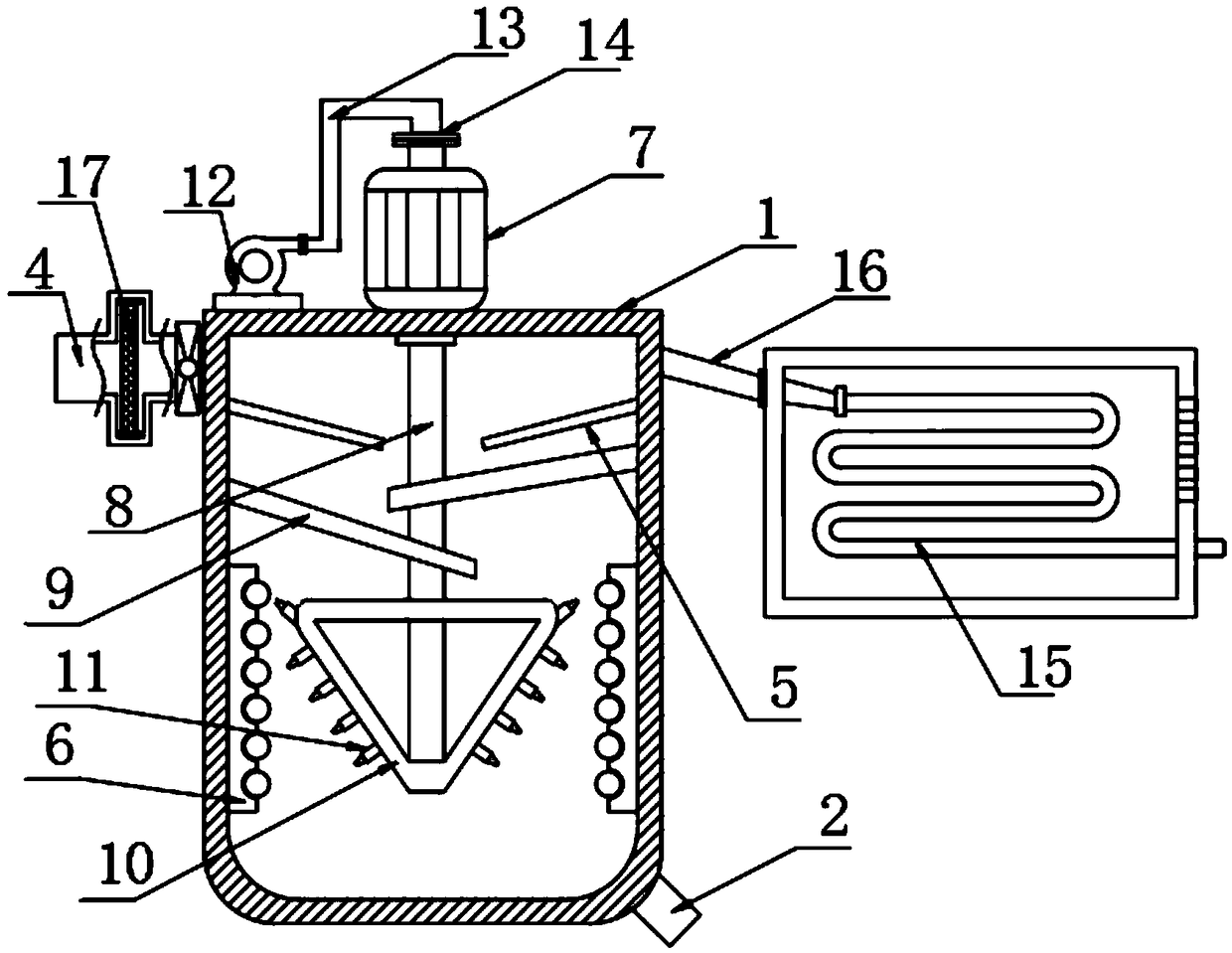 Seawater desalination device and method for ships