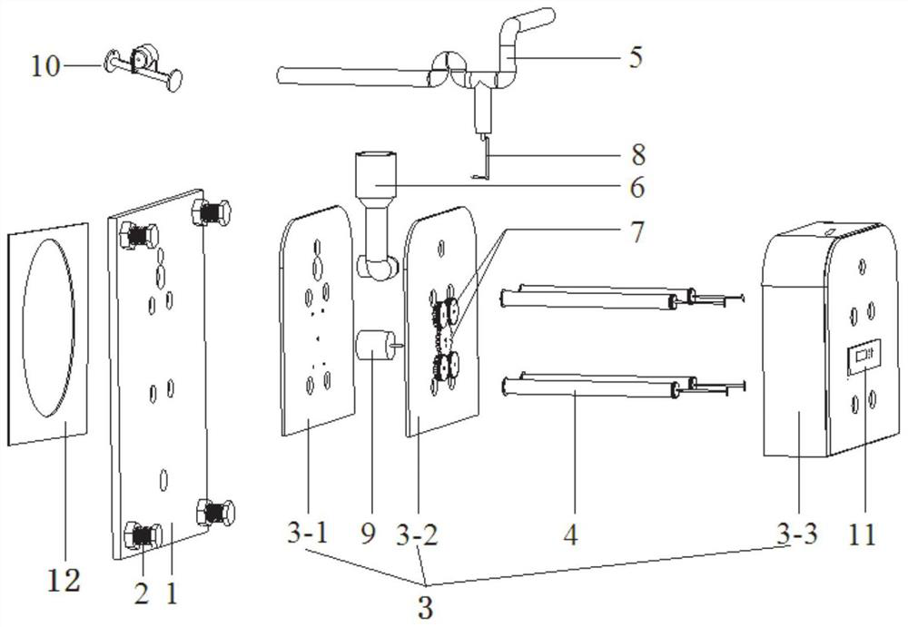 Repair device and repair method for concrete drilling coring