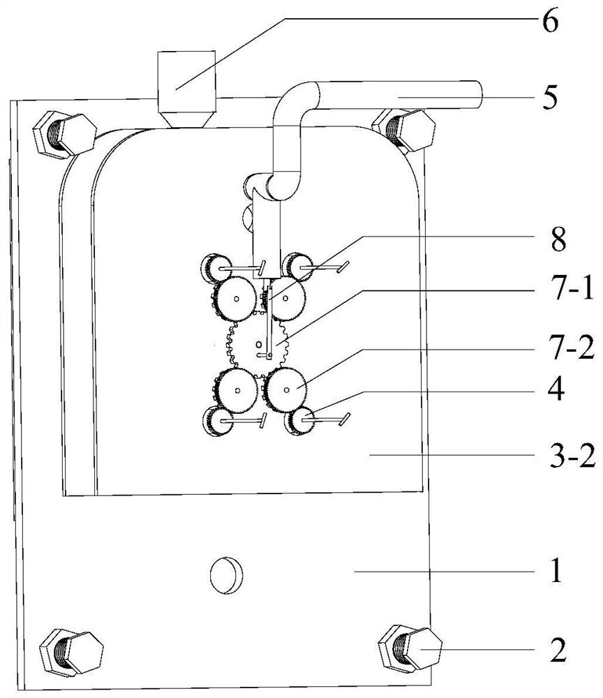 Repair device and repair method for concrete drilling coring