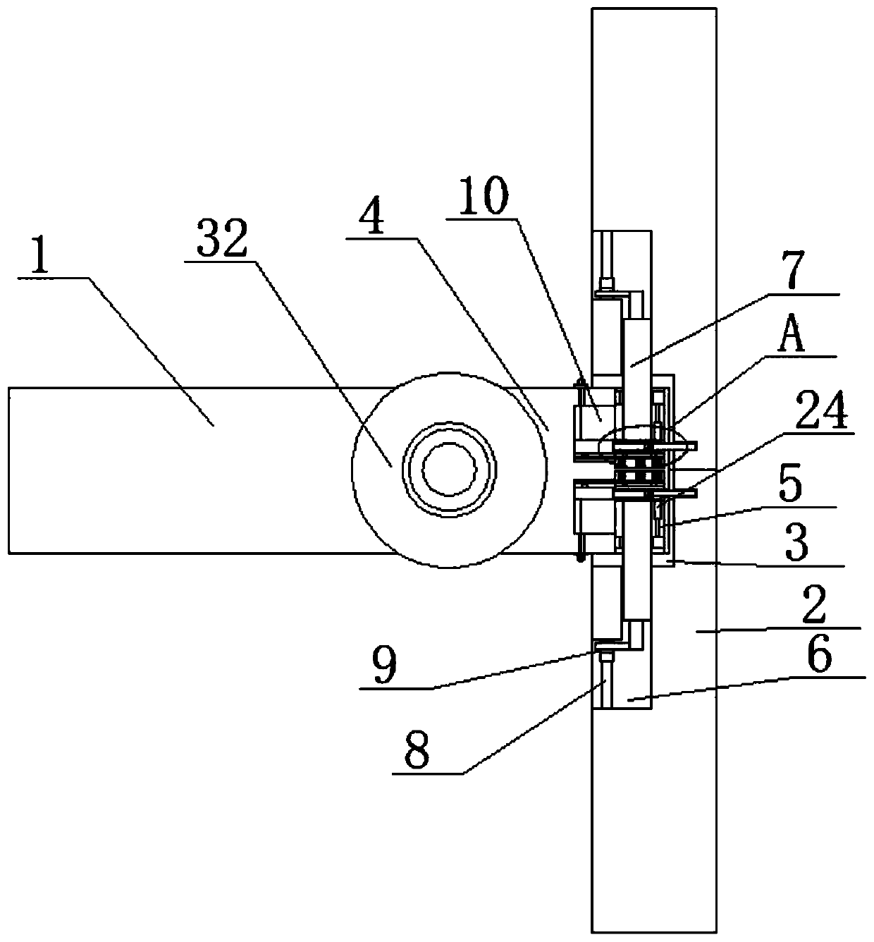 Connecting component of assembled concrete frame beam column