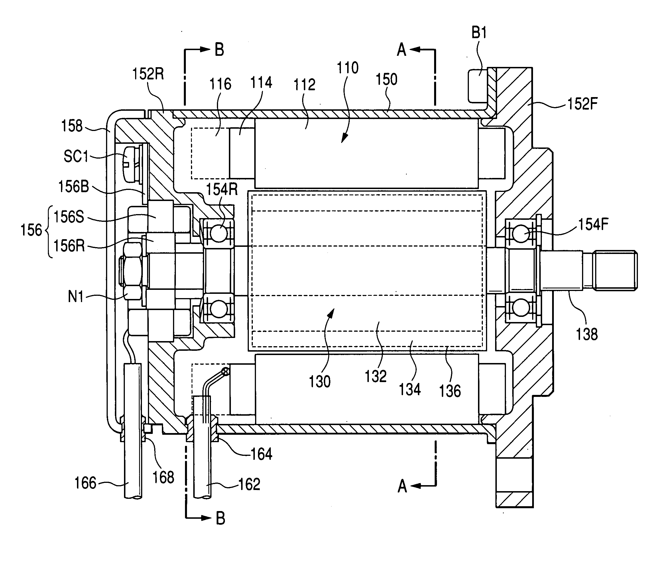 DC brushless motor for electrical power steering and the production method thereof