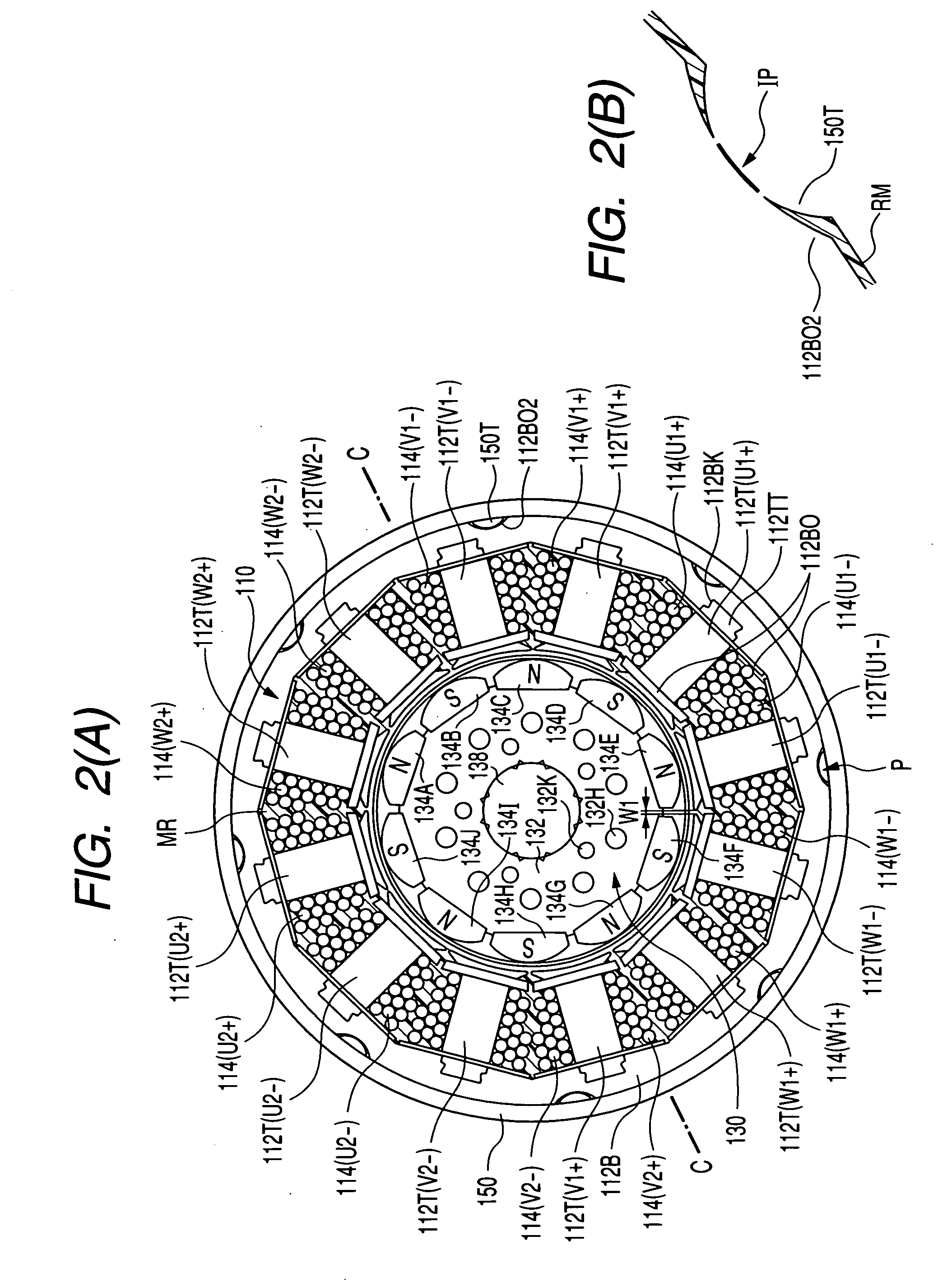 DC brushless motor for electrical power steering and the production method thereof