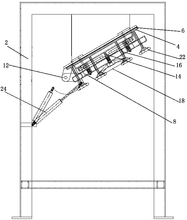 Bag placing structure for packaging machine