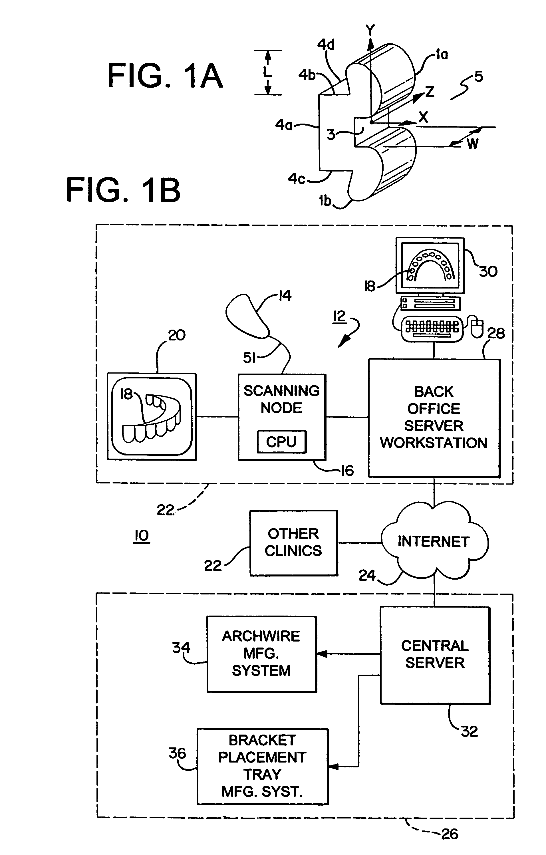 Method and apparatus for registering a known digital object to scanned 3-D model