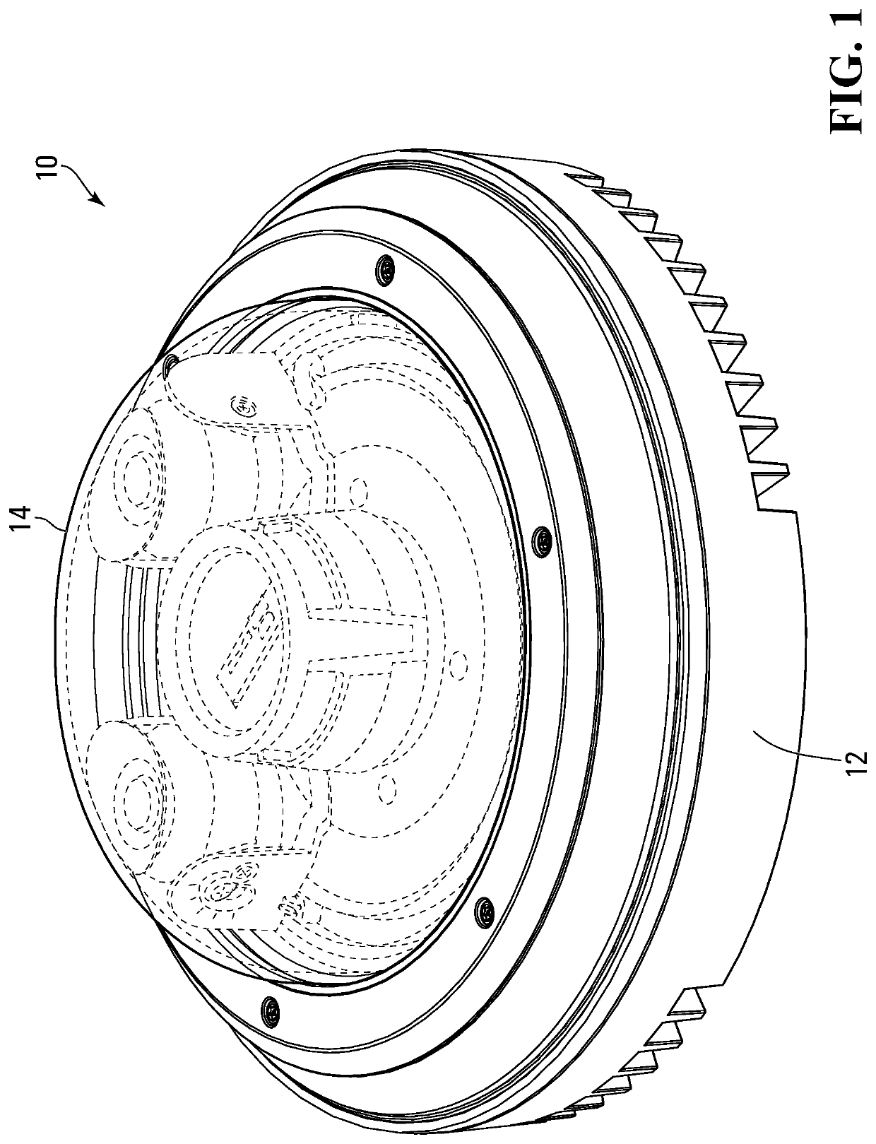 Gasket for a camera lens, and multi-headed camera