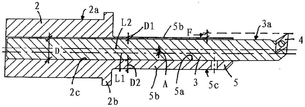 Device for securing a boring bar