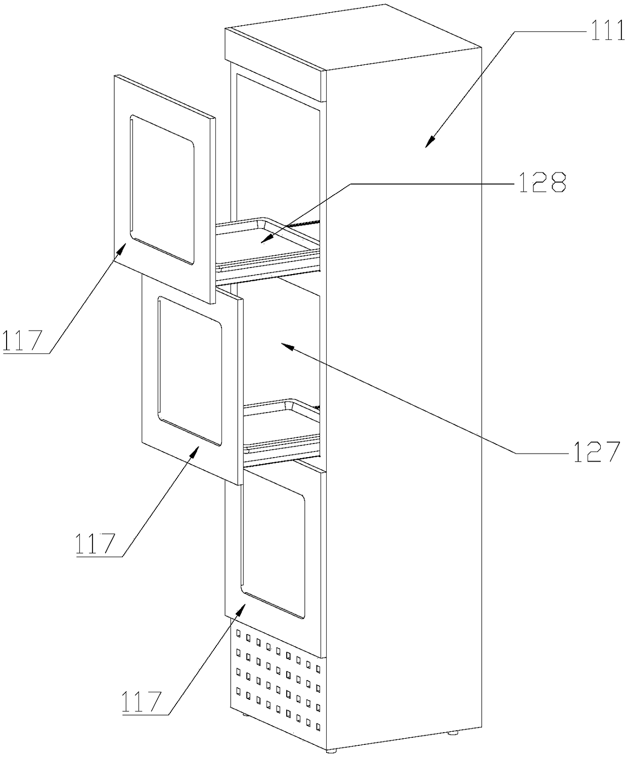 Self-service shopping cabinet and self-service shopping system and method