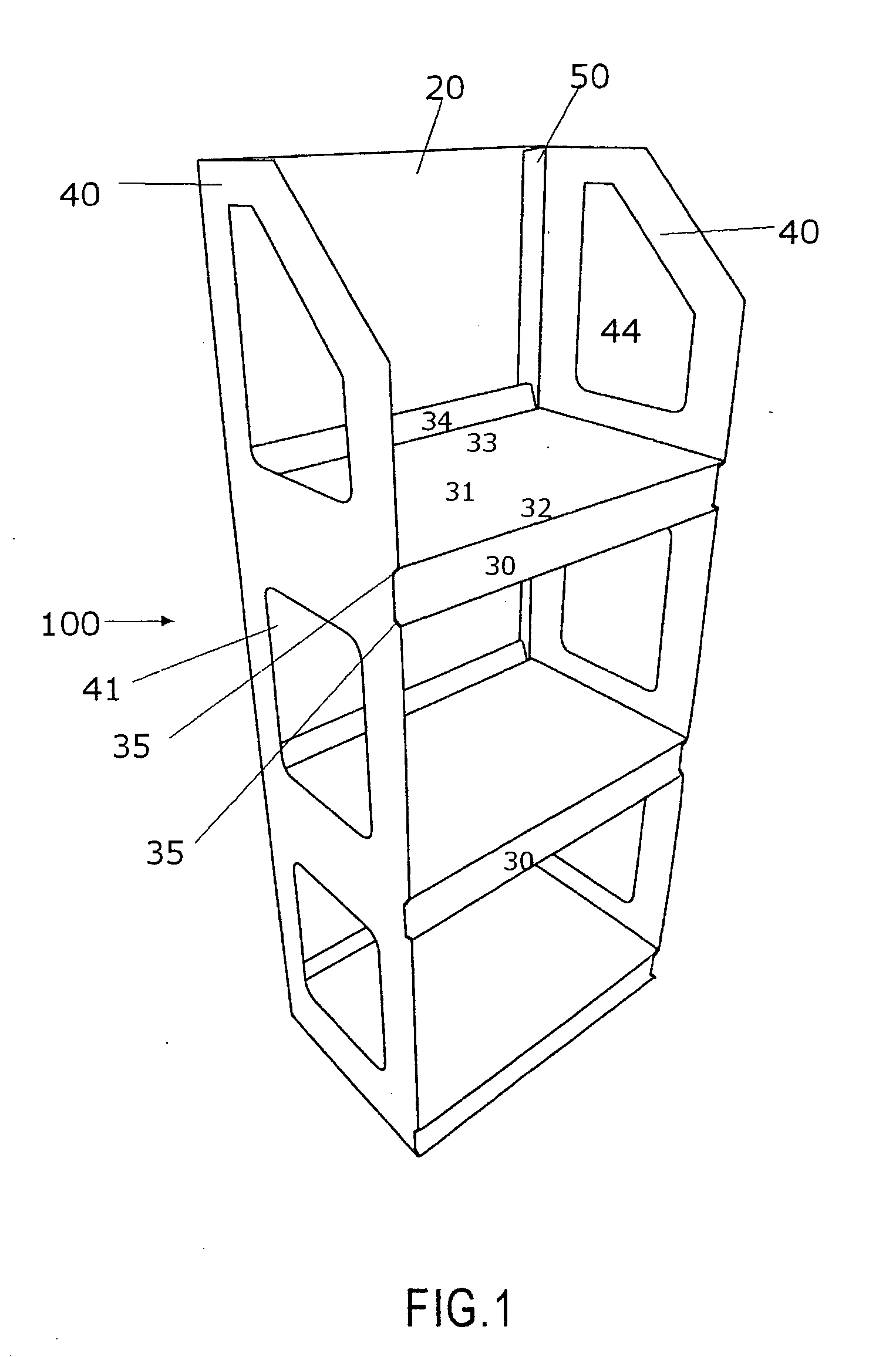 Collapsible merchandising display