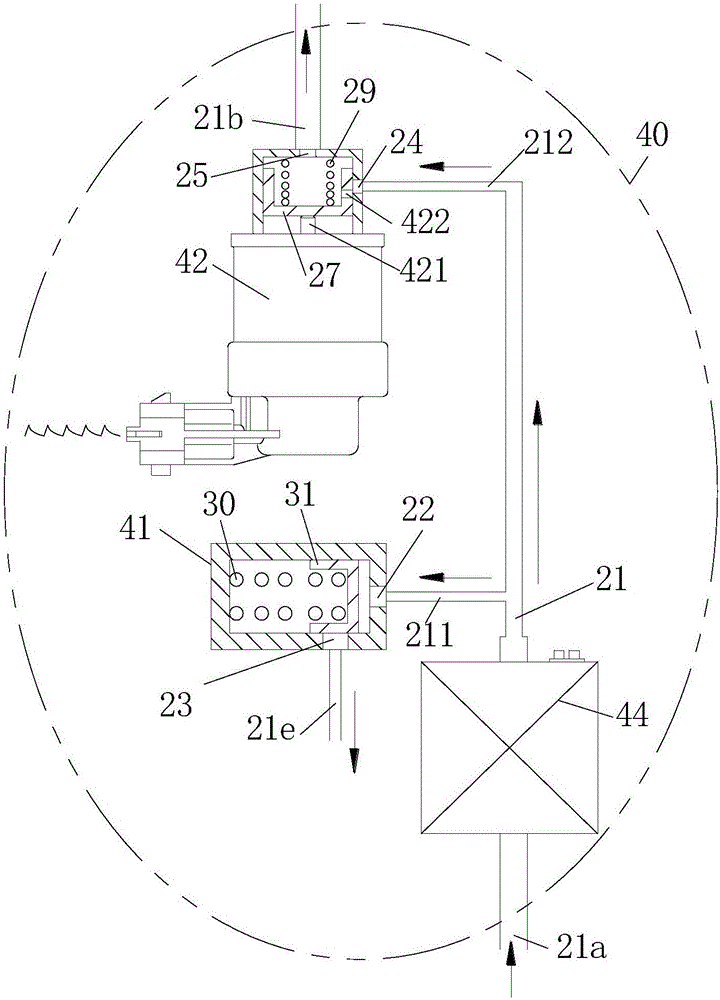 Self-suction electric control low pressure fuel counter for internal combustion engine