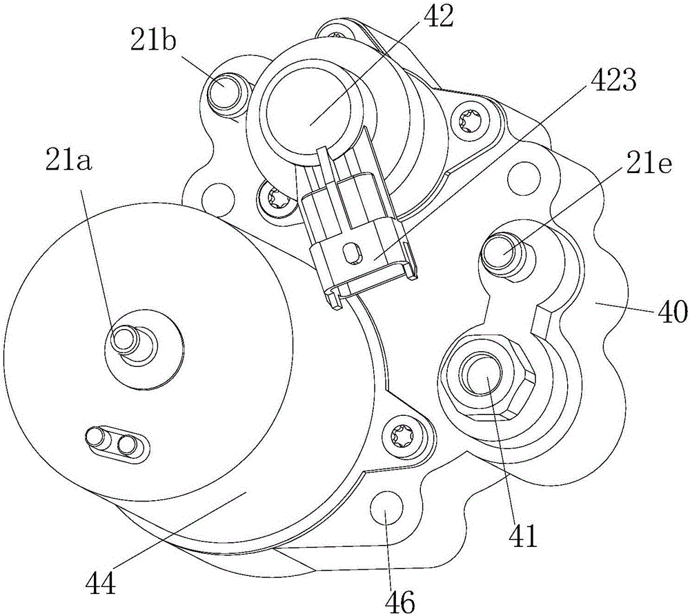 Self-suction electric control low pressure fuel counter for internal combustion engine