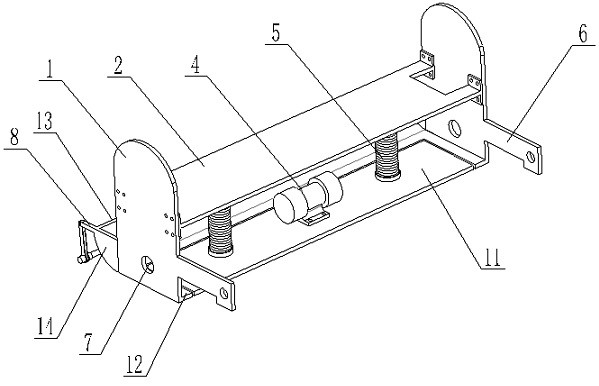 House building construction concrete flattening device and using method thereof