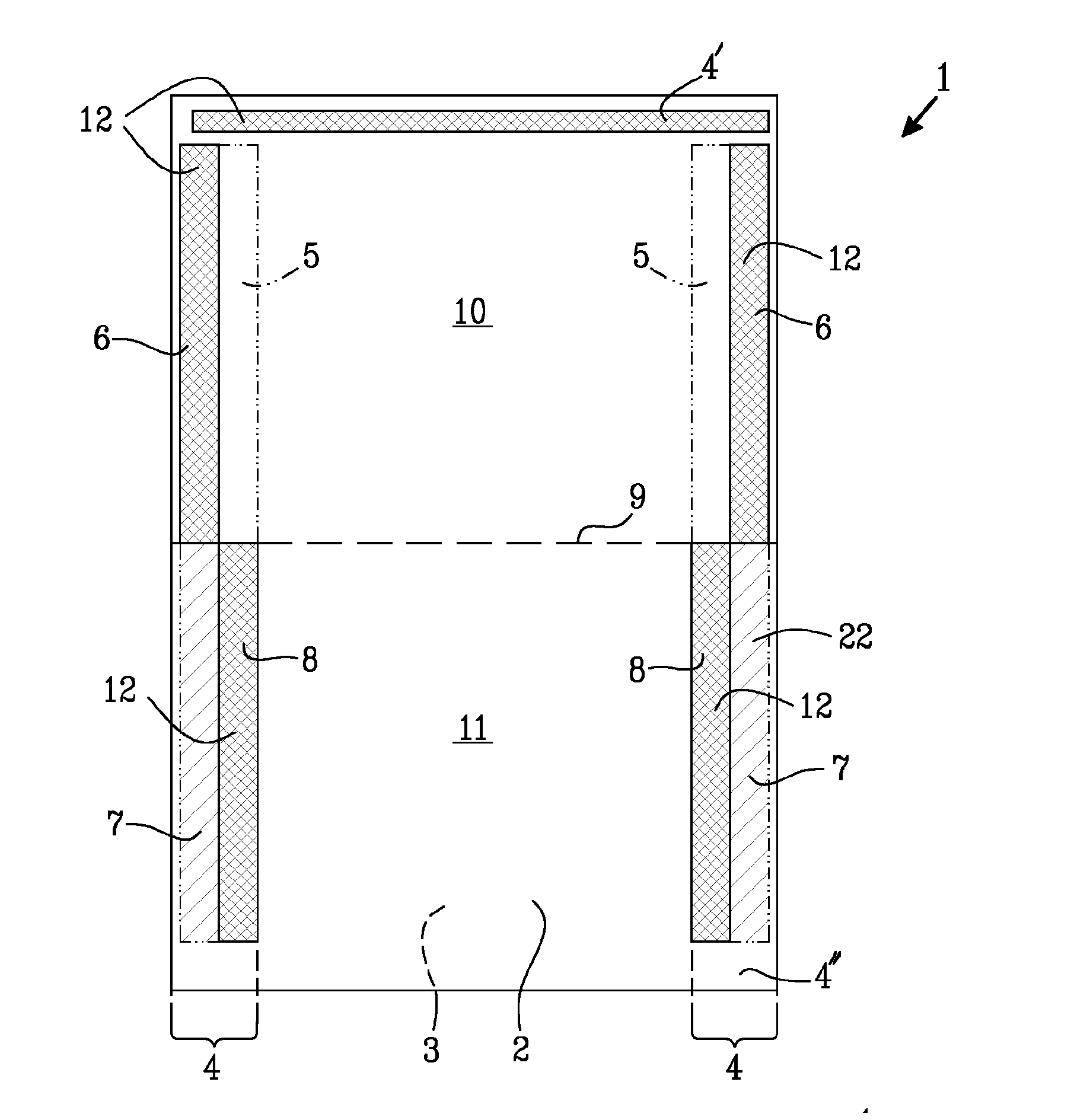 Packaging unit having improved sealing and a method of forming a packaging unit having improved sealing