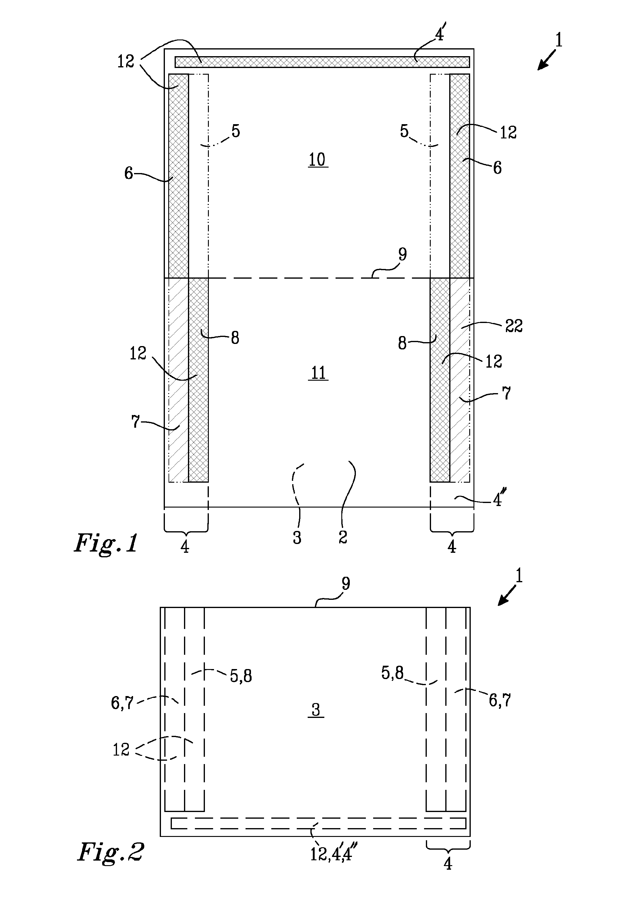 Packaging unit having improved sealing and a method of forming a packaging unit having improved sealing