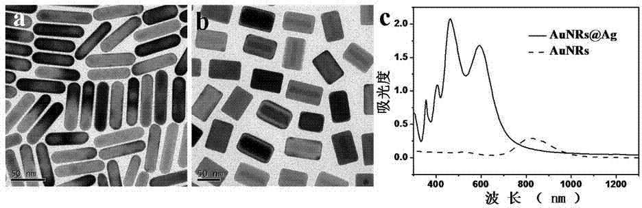 Tri-metal nano particle with asymmetric structure, preparation method and application thereof
