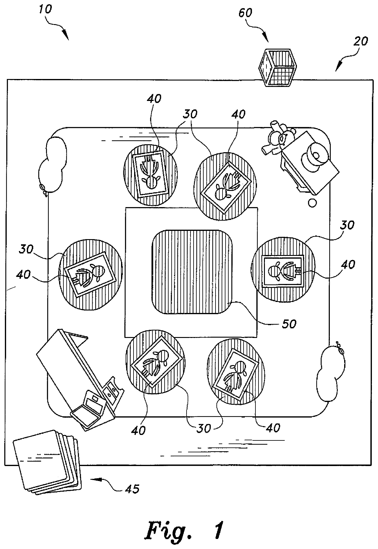 Educational and socially interactive learning game and method