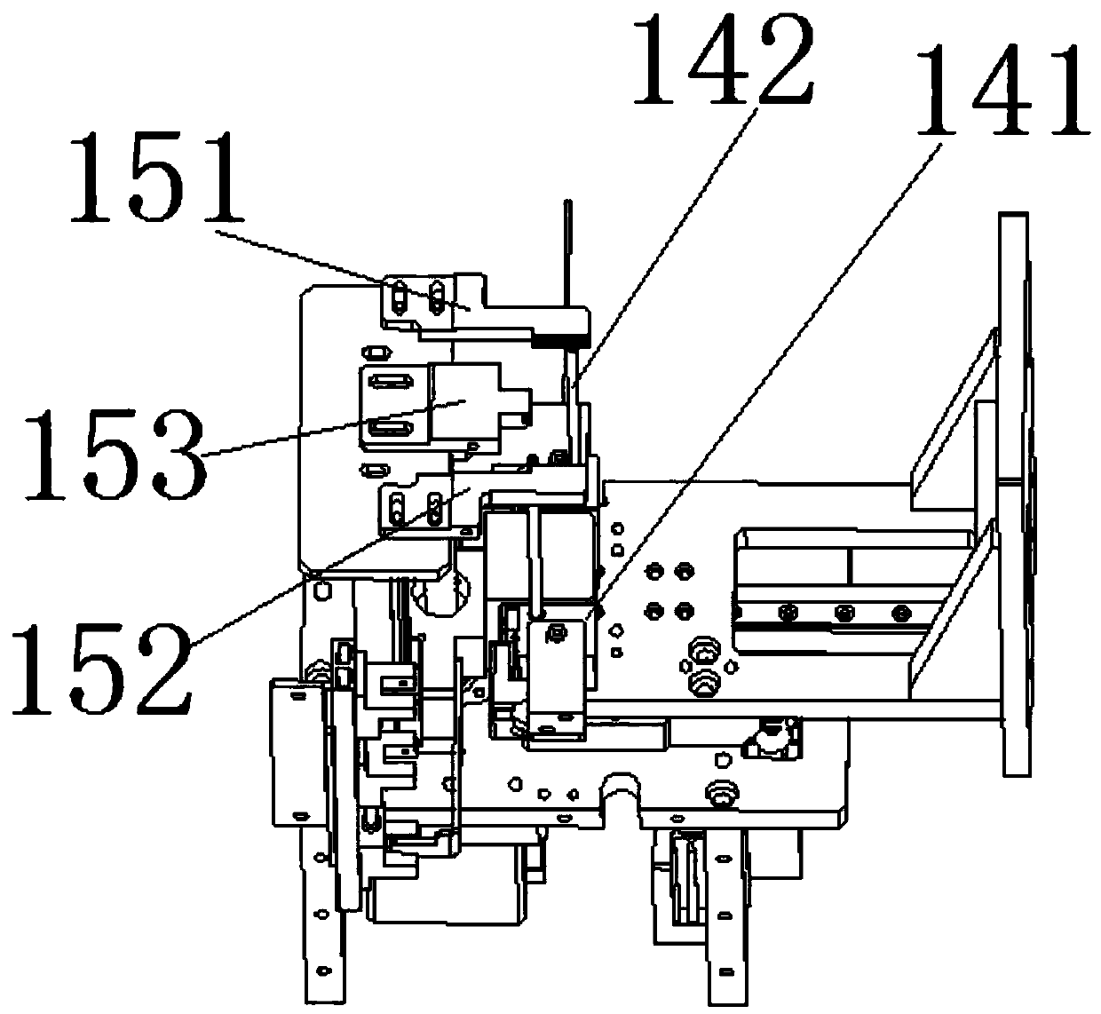 An automatic film tearing device