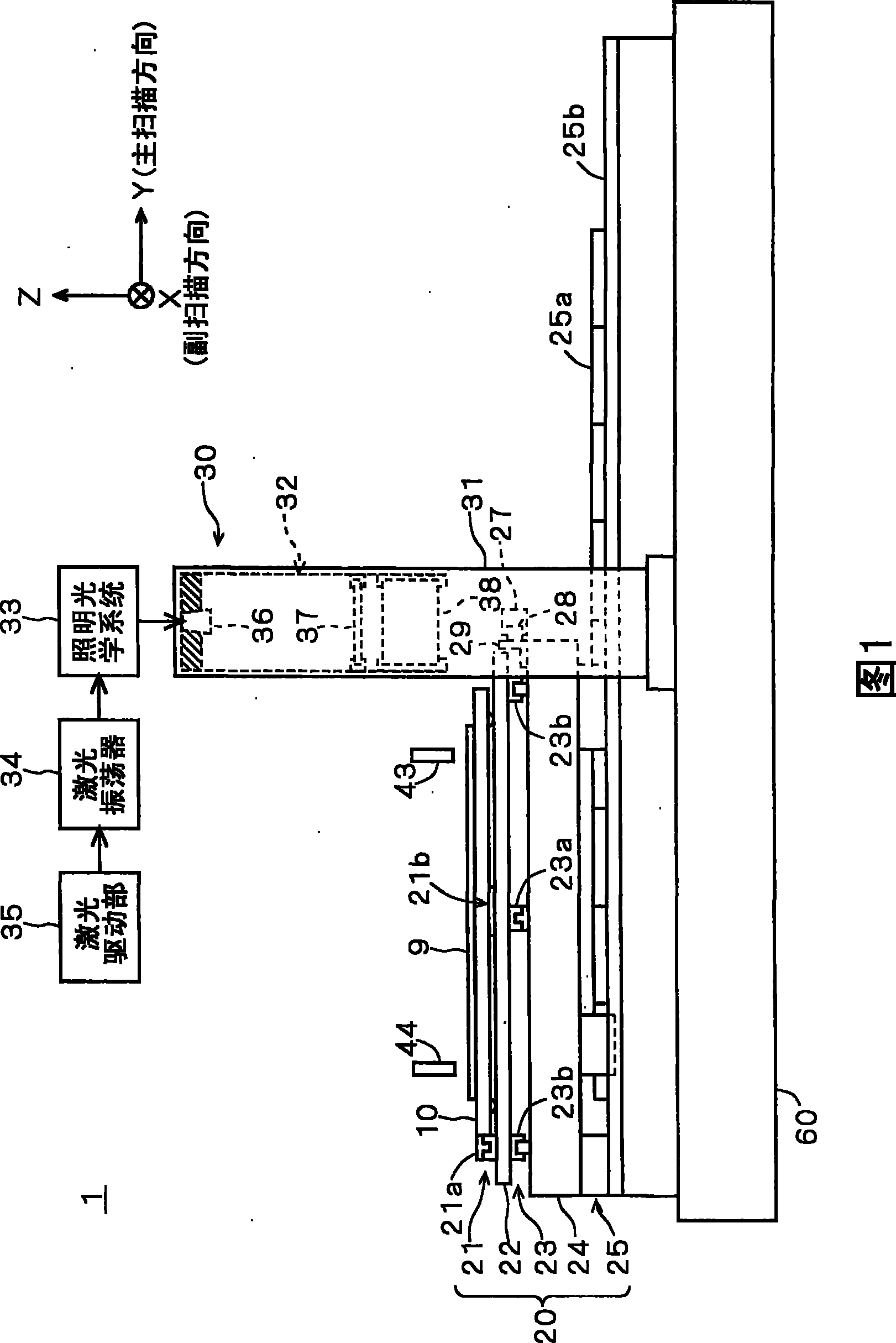 Drawing device and its contraposition method
