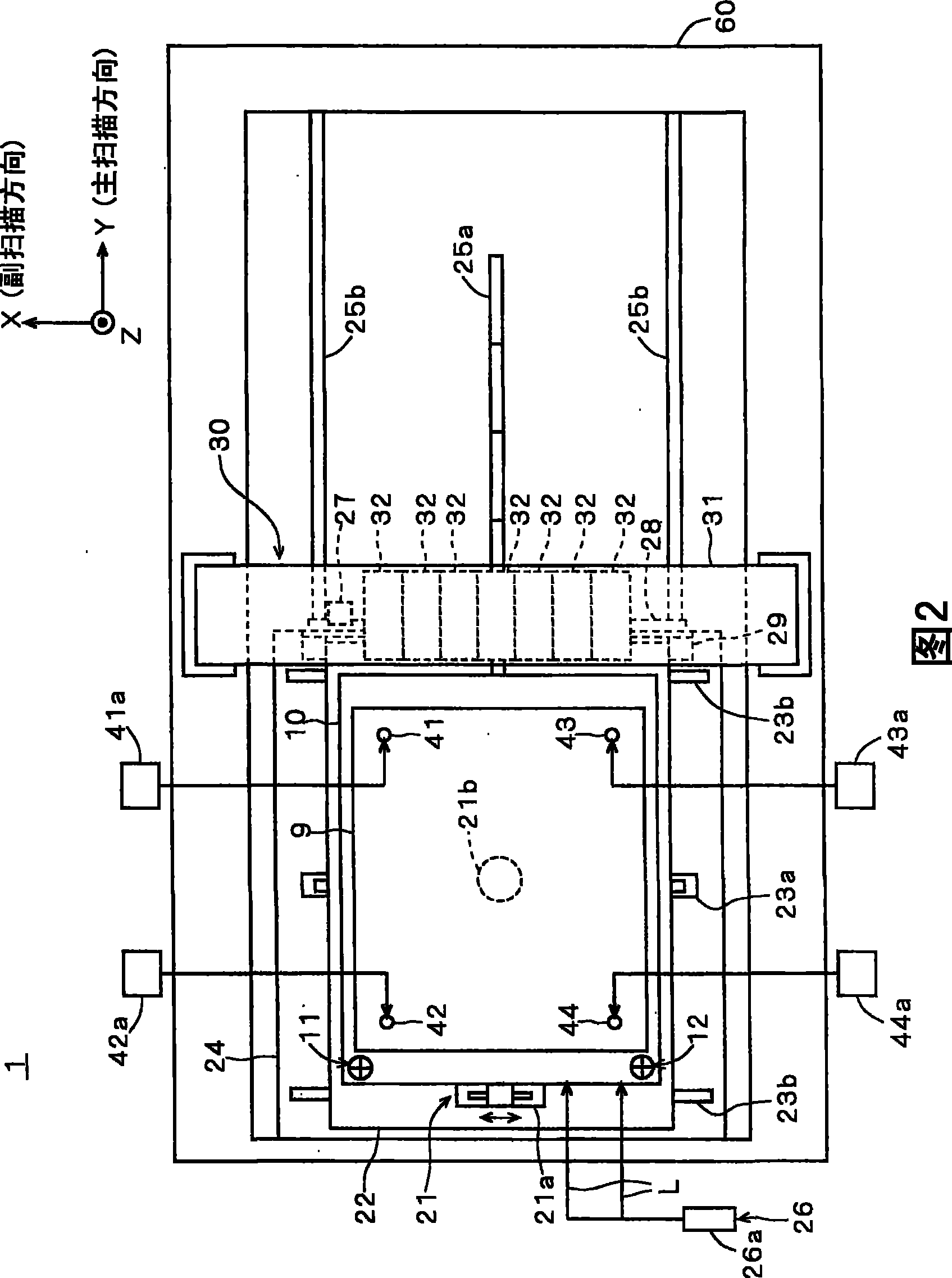 Drawing device and its contraposition method