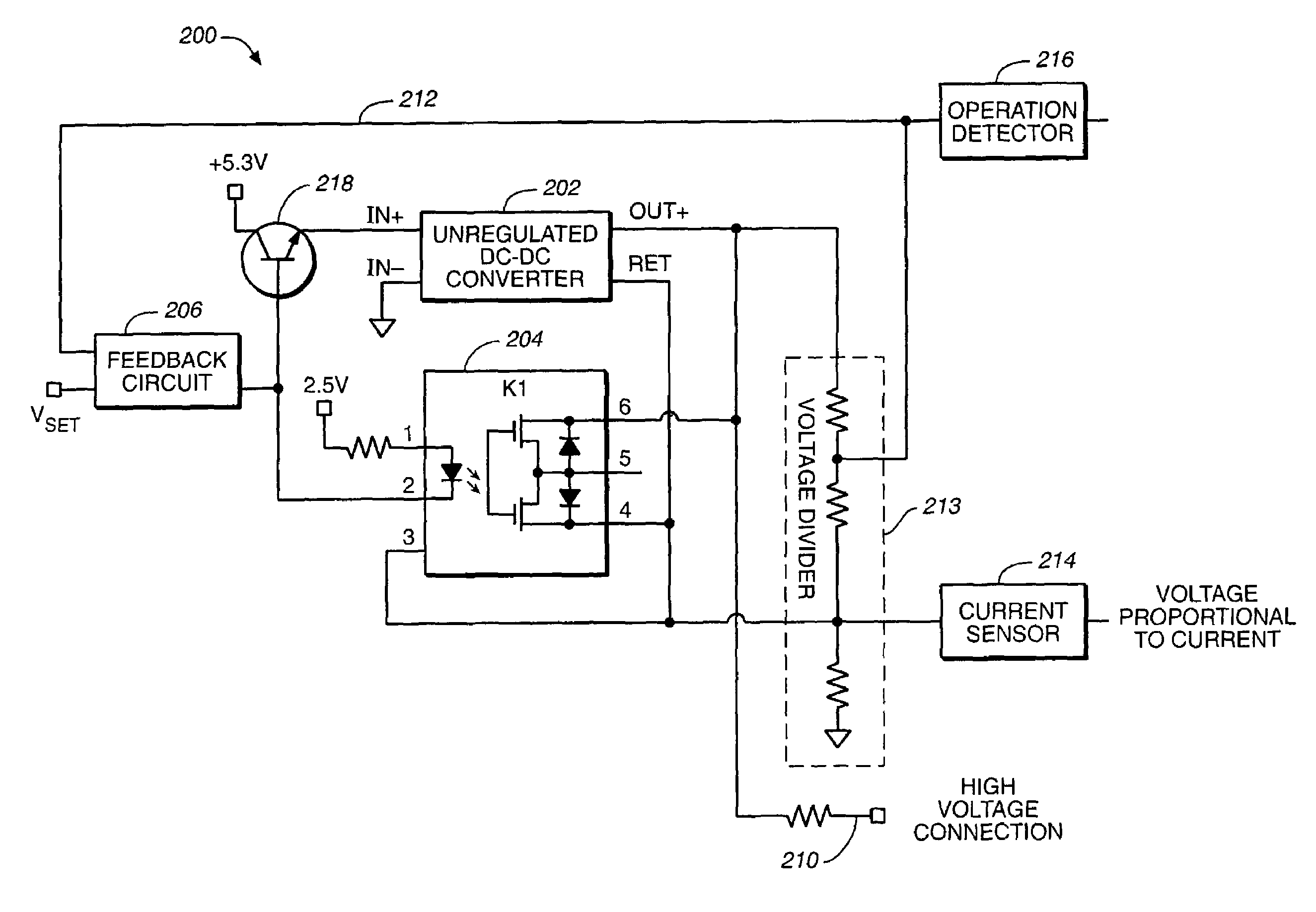 Modular high voltage power supply for chemical analysis