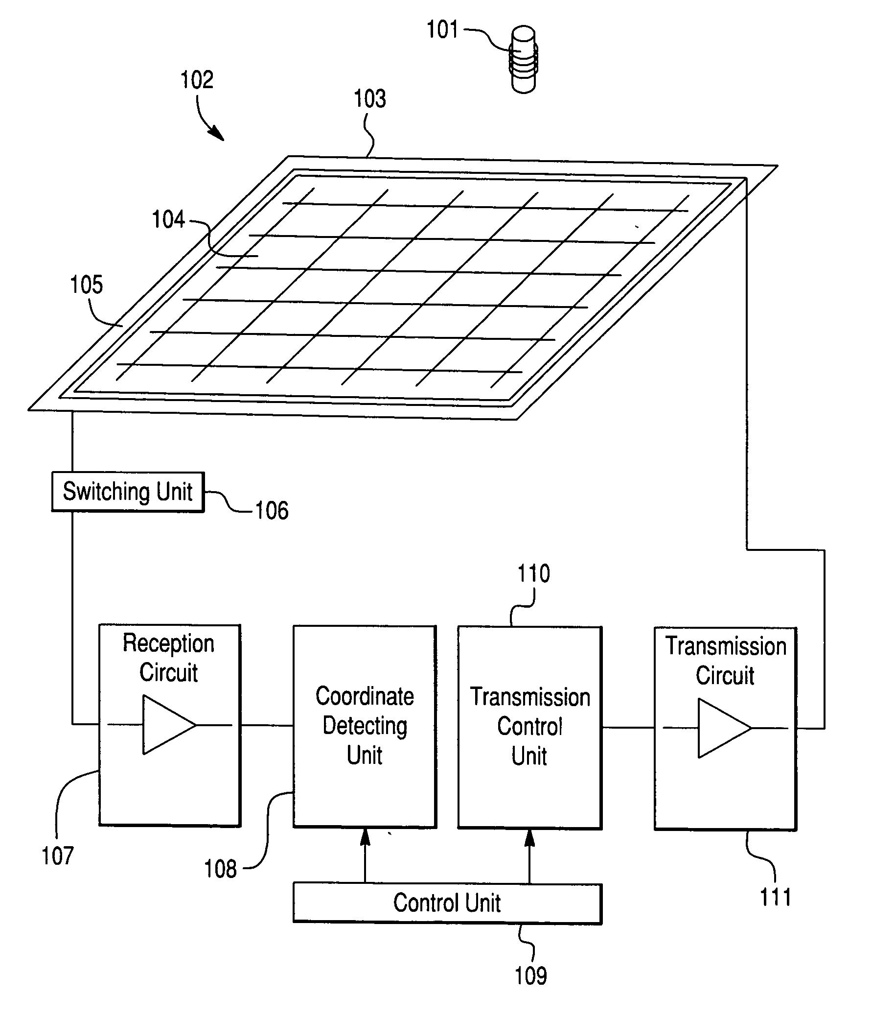 Position detecting system and position detecting apparatus